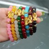Fuqimanman2020 8 Pcs Feng Shui Bracelets Pixiu Wealth Luck Jade