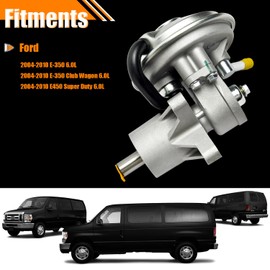 904-812 Brake Vacuum Pump Fits for Ford E-350 Super Duty E-450 Super Duty 2004-2010 E-350 Club Wagon 2004-2005 6.0L Diesel, Vacuum Pump Replace OE# 4C2Z2A451AA, 64-1030, VCP119
