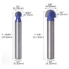 Eyech 4pc Core Box Router Bit Set Carbide 1/4 Inch,
