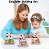 WULOBOOI Street View Bookstore Mini Building Blocks,872 Pieces Cute Panda