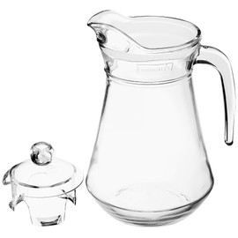 アルクインターナショナル アルク ピッチャー(蓋付) 1.3L G2662 本体: ソーダガラス、蓋: ポリスチレン 中国 PPT333