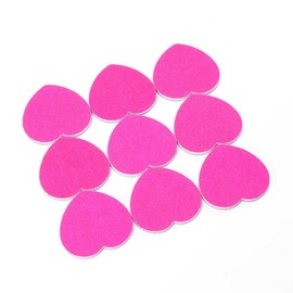 50 Pcs Heart Shaped Nail Files Double Sided Emery Boards Mini Manicure Strips Nail Buffering Files Nail Art Tools for Home or Professional Usage, Pink