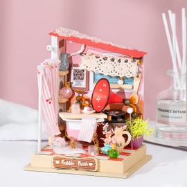 Dokurundo ® Robotime DIY Miniature House Dollhouse Sweet Home Series (Mini Bathroom)