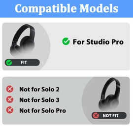 Studio Pro Replacement Top Headband Foam Cushion Pad Repair Parts for Beats Studio Pro (Model A2924) Studio 3 (Model A1914) Studio 2 Headphones-Navy