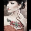 Lotus Flower Beauty Bone Tattoo - Realistic Temporary Clavicle Tattoo
