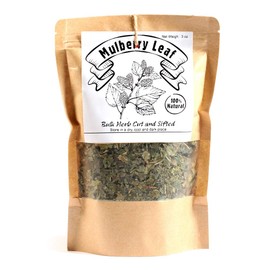 EidolonGreen [China Medicinal Herb] Mulberry Loose Leaves (Mulberry Leaf/Sangye/桑叶/뽕잎/Folium Mori) Dried Loose Leaves 3 Oz (88 g)