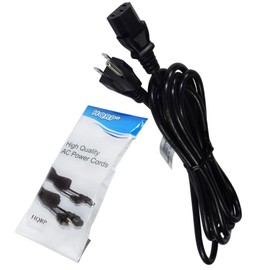 HQRP 10ft AC Power Cord Compatible with Vizio VO32L HDTV15A VO37L FHDTV10A VO37L FHDTV20A VO37L HDTV10A VO37L HDTV15A VO400E VO42L FHDTV10A HDTV TV LCD LED Plasma Mains Cable, UL Listed