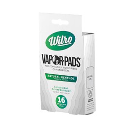 Wilro Soothing Menthol Vapor Pads, Value Pack Refill Pads for Humidifiers, Vaporizers and Waterless Plug-Ins, 16 Count, Made in The USA