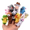 CHSYOO 10 x Small Animal Finger Puppets Plush Cartoon Hand