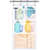 EMLTHORY Hanging Mesh Pockets, Mesh Shower Caddy Hanging Shower Curtain