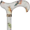 Royal RC Canes Watercolor Bird Designer Derby Adjustable Cane