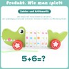 Aleevii Pull-along toy crocodile sliding toy made of wood toy