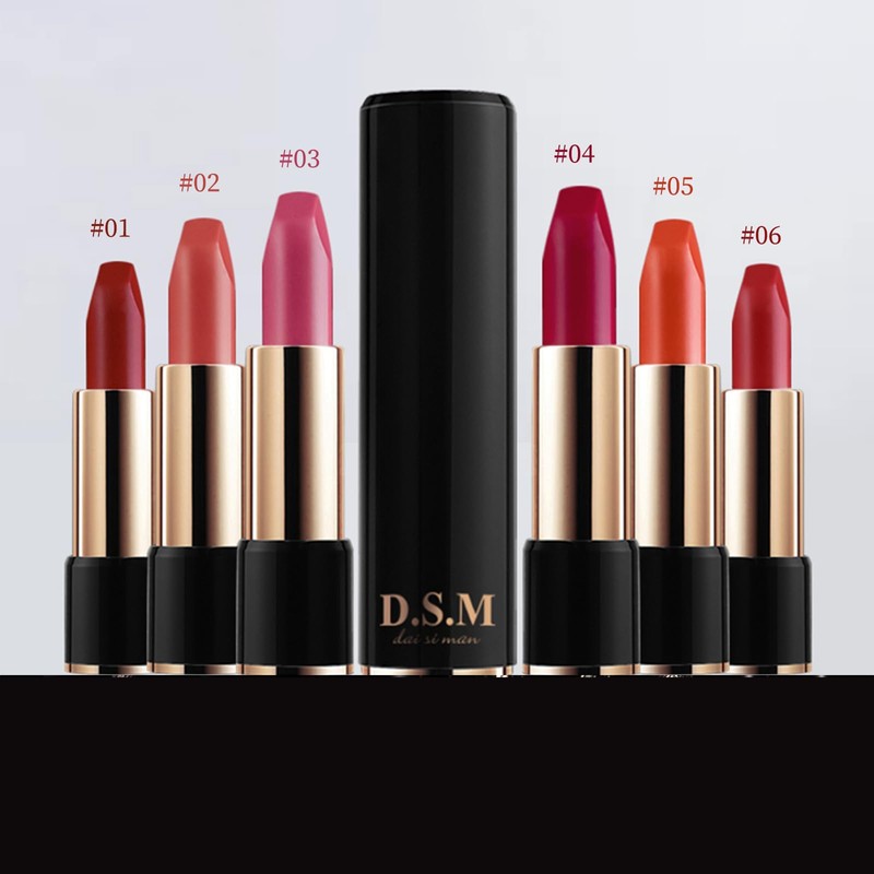 aopoka Matte Lip Tick Lip Gloss No Falling Moisturizing Cosmetic