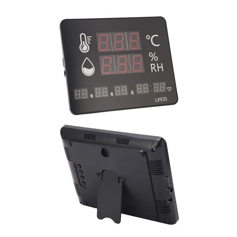 Temperature Humidity Meter High Accuracy Wall Mount Thermometer Hygrometer Alarm