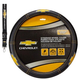 CHEVY New ELITE CHEVY LOGO Bow Tie STEERING WHEEL COVER AND KEYCHAIN LANYARD