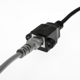 YiKaiEn - Cable adaptador XLR de 3 pines macho a RJ45 hembra, conector XLR macho a conector Ethernet RJ45, extensión CAT5 para driver DMX-CON serie de 1.1 pies