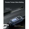 GROWNEER Digital Torque Wrench, 1.1-22.1 Ft-lbs/1.5-30 Nm, 1/4'' Drive Inch