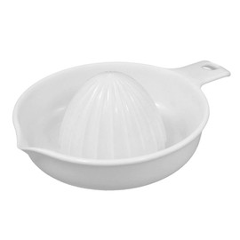 Hometeq 5.5" Plastic Handle Manual Lemon Squeezer Juice Citrus Lime Orange Extractor White for Home Essential Fresh Juice Tools