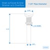 Gerber 1-1/4 in. Grid Bathroom Sink Drain Without Overflow, Brushed