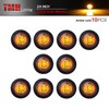 TMH 3/4 Inch Mount 10 pcs Amber LED Clearance Bullet