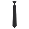 DQT Men's Plain Twill Wedding Formal Clip On Tie -
