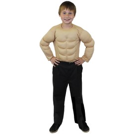 Childrens Muscle Chest Superhero Fancy Dress Top