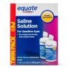 Equate Contact Lens Saline Solution for Sensitive Eyes Twin Pack..