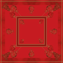 Sovie Home Linclass® Airlaid Tiffany Tablecloth, Disposable Christmas Tablecloth, Fabric-Like, Ideal for Advent and Christmas Parties, 80 x 80 cm, Pack of 1