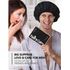 Years calm Shower Cap Reusable Waterproof for Men, Dual-Layer Design,