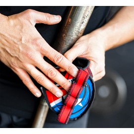 Fitness Handschuhe Herren Damen Griffpads Krafttraining Grip Pads Klimmzüge - Griffpolster Gym Pull up Hantel Trainingshandschuhe - Hygienisch Turnhandschuhe Workout Gloves Bodybuilding Kraftsport
