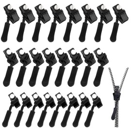 IKOPFLN 24 Piece Zip Repair Kit, Zip Zipper, Zip Replacement Zipper, Zip Replacement Zipper, 3 Sizes, A