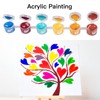 Aosemili Acrylic Paint Set for Kids - 4 Pre-Stenciled Painting