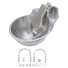 Automatic Cow Drinking Water Bowl Dispenser, Livestock Drinking Bowl Aluminium Alloy Thickened Robust Drinking Sink for Cat Sheep Dog Cattle