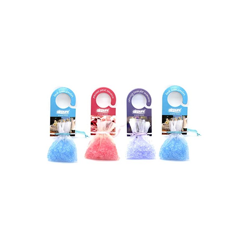 Airpure Classic Scented Beads (4 Pack) Drawer, Cupboard, Wardrobe, Car