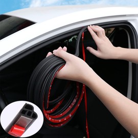 DOTAATDW Car Door Seal Strip Car Weather Stripping Double Layer L Shape Self Adhesive Auto Door Soundproofing Weatherstrip for Car Door (26M/85.3Ft)