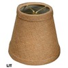 (6 Pack) Royal Designs 5" Burlap Hardback Empire Chandelier Lamp