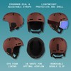 Retrospec Comstock Ski Helmet - Snowboard Helmet for Adults &