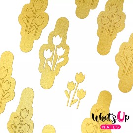 Whats Up Nails Tulips Stencils for Nails, Nail Stickers, Nail Art, Nail Vinyls