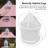 Cylindrical Iron Frame Hanging Cage Butterfly Habitat Cage Ornamental Outdoor