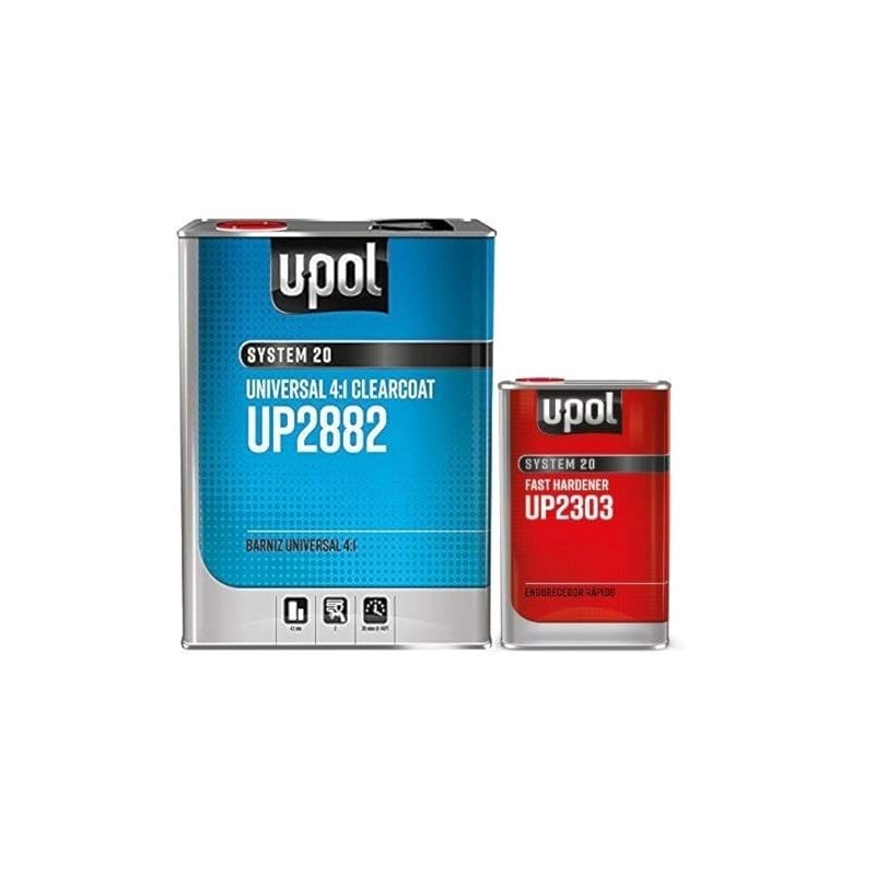 U-POL 2882 Fast KIT Overall Clear Urethane CLEARCOAT Universal Clear