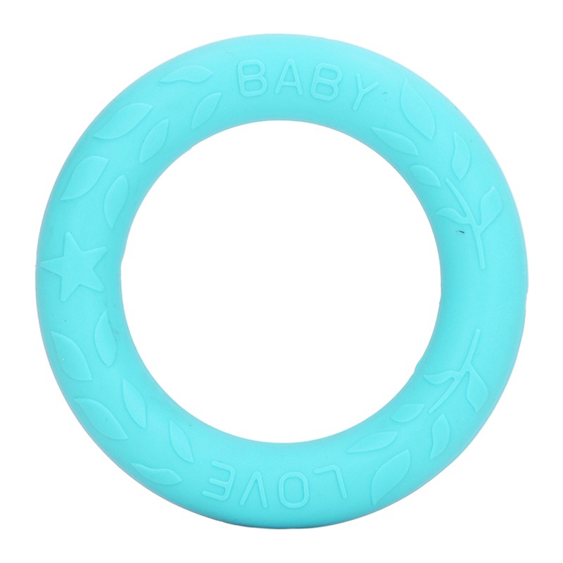 5pcs Baby Soft Silicone Teething Ring Toy Infant Safe Elastic