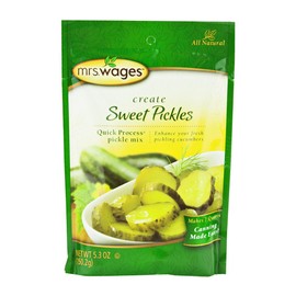 Mrs. Wages Sweet Pickle Canning Seasoning Mix, 5.3 Oz. Pouch (Pack of 2)