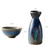 DOITOOL Sake Bottle Japanese Sake Set Ceramic Pot Japanese Cup