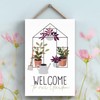 Global Designs Welcome Garden Theme Gift Idea Hanging Plaque