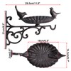 JUXYES Wall Mount Birds Feeder with Hanging Bracket, Heavy Duty