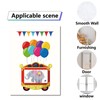 CREATCABIN 9 Sheets Circus Carnival Animals Window Stickers Clown Amusement