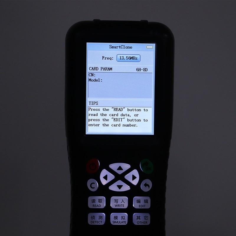 125‑500KHz Handheld IC ID Card Copier Reader Writer Duplicator Cloner