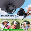 EINSKEY Solar Hat Clip Fan, 2-Pack Portable Mini Fans with