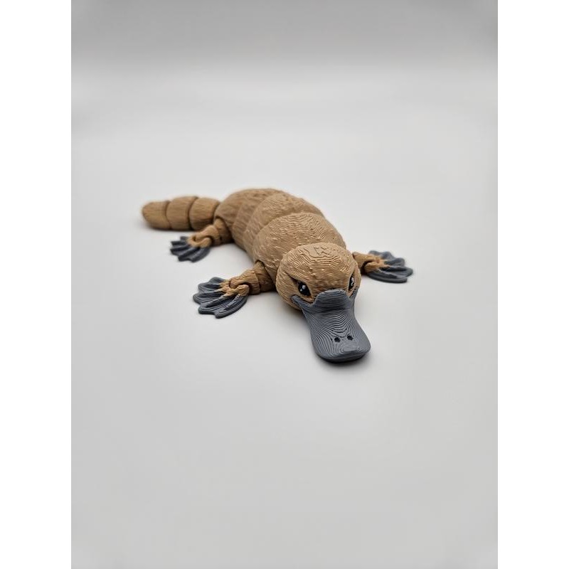 3D Printed Articulating Cutie Platypus Figurine Great Gift and Desk