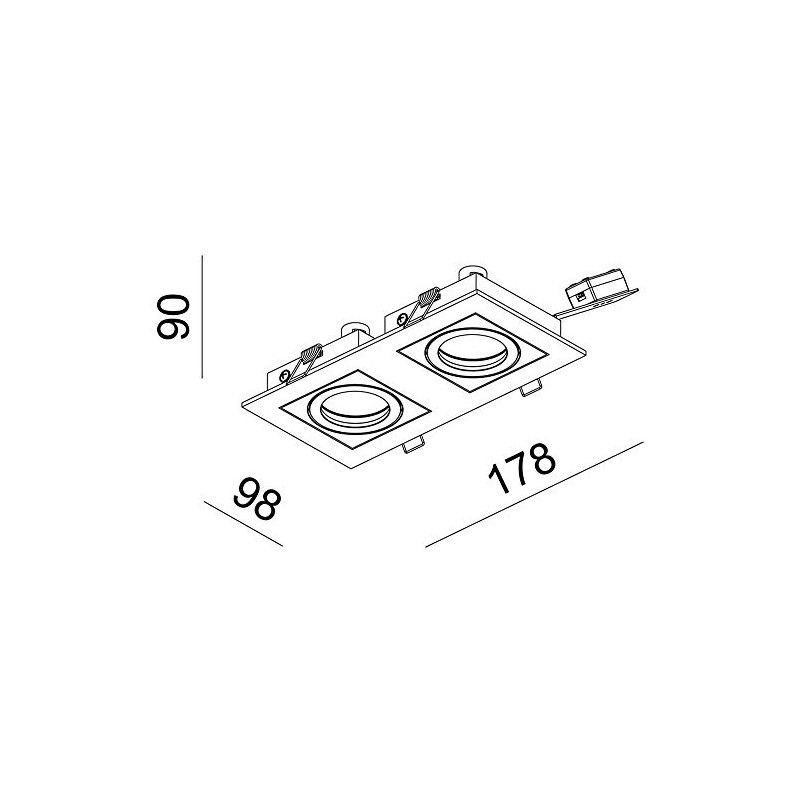 Deko-Light Recessed Ceiling luminaire, Kardan II, Voltage Constant, 12V AC/DC,